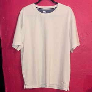 Lands' End classic heathered cream super soft & comfy tshirt. Sz XL.